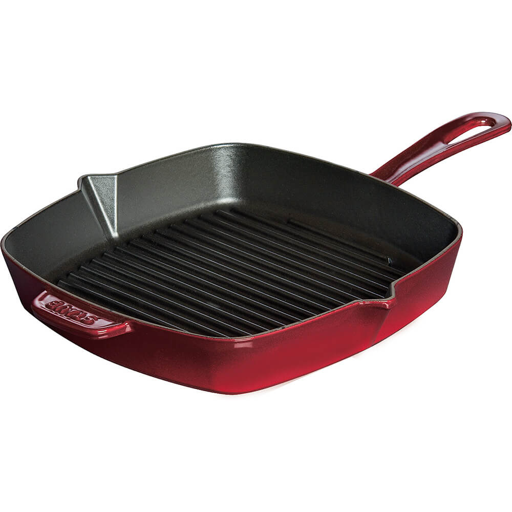 Staub Enameled Cast Iron Grill Pan with Side Spouts