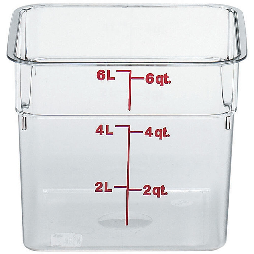 Cambro Clear Polycarbonate Food Storage Container (6 Qt.)