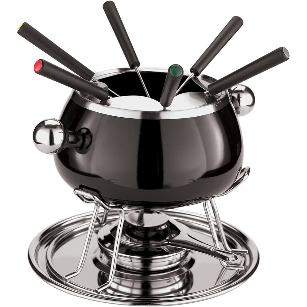 Set Fonduta Swissmar Sierra 11 Pezzi - Pentola Ghisa Con Forchette Colorate | Per Carne, Formaggio E Cioccolato - Foto 13